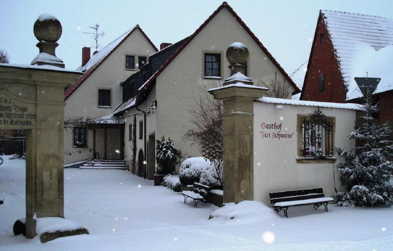 Gasthof zur Schwane Abtswind Exterior foto
